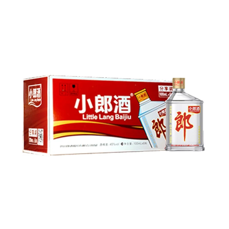 郎酒 经典小郎酒 郎酒股份出品 兼香型白酒45度100ml*6