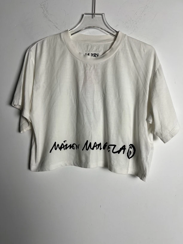 未使用 Maison Margiela/梅森马吉拉 XS/短款宽松短袖/07536/JP