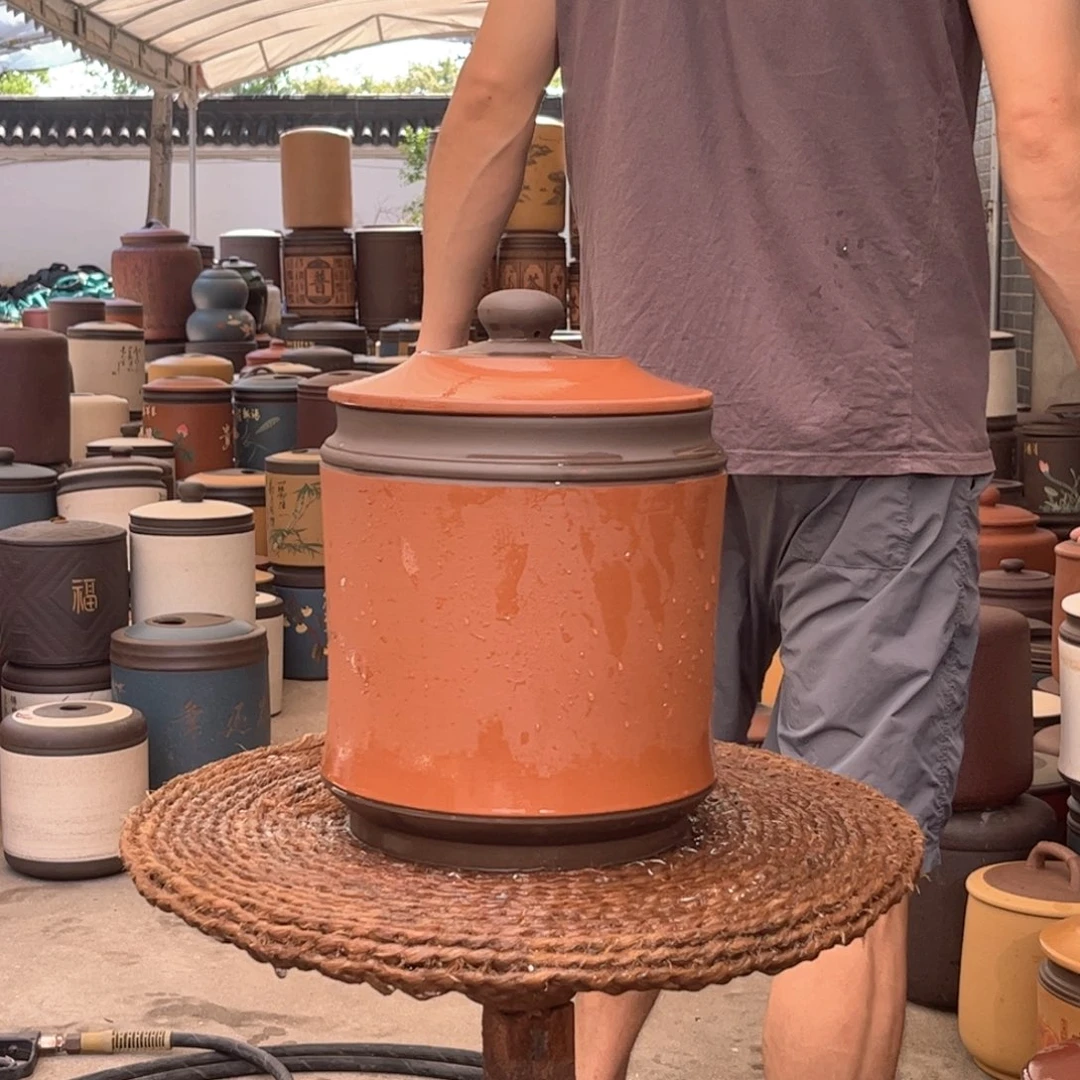 紫砂茶叶罐8 饼茶叶罐