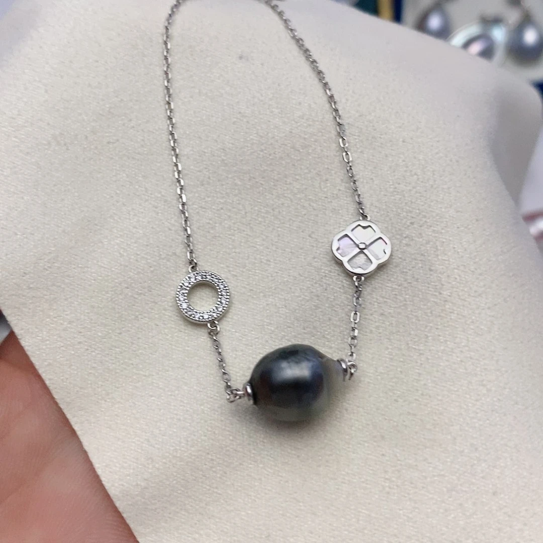 【闪购商品】海水珍珠手链银S925镶嵌91