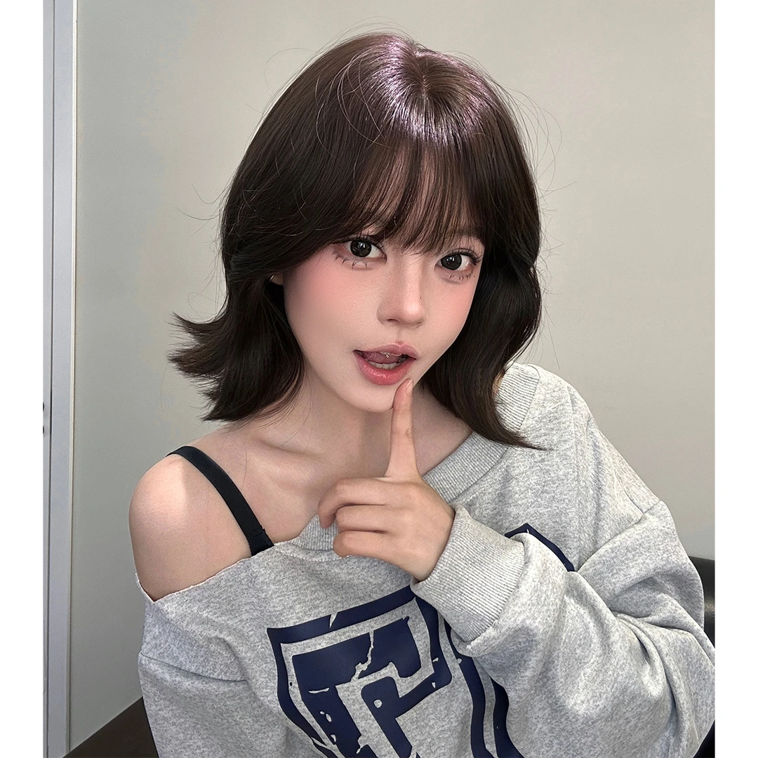 【甜心梦露】 AG假发自然气质长卷发齐刘海甜美风全头套假发女