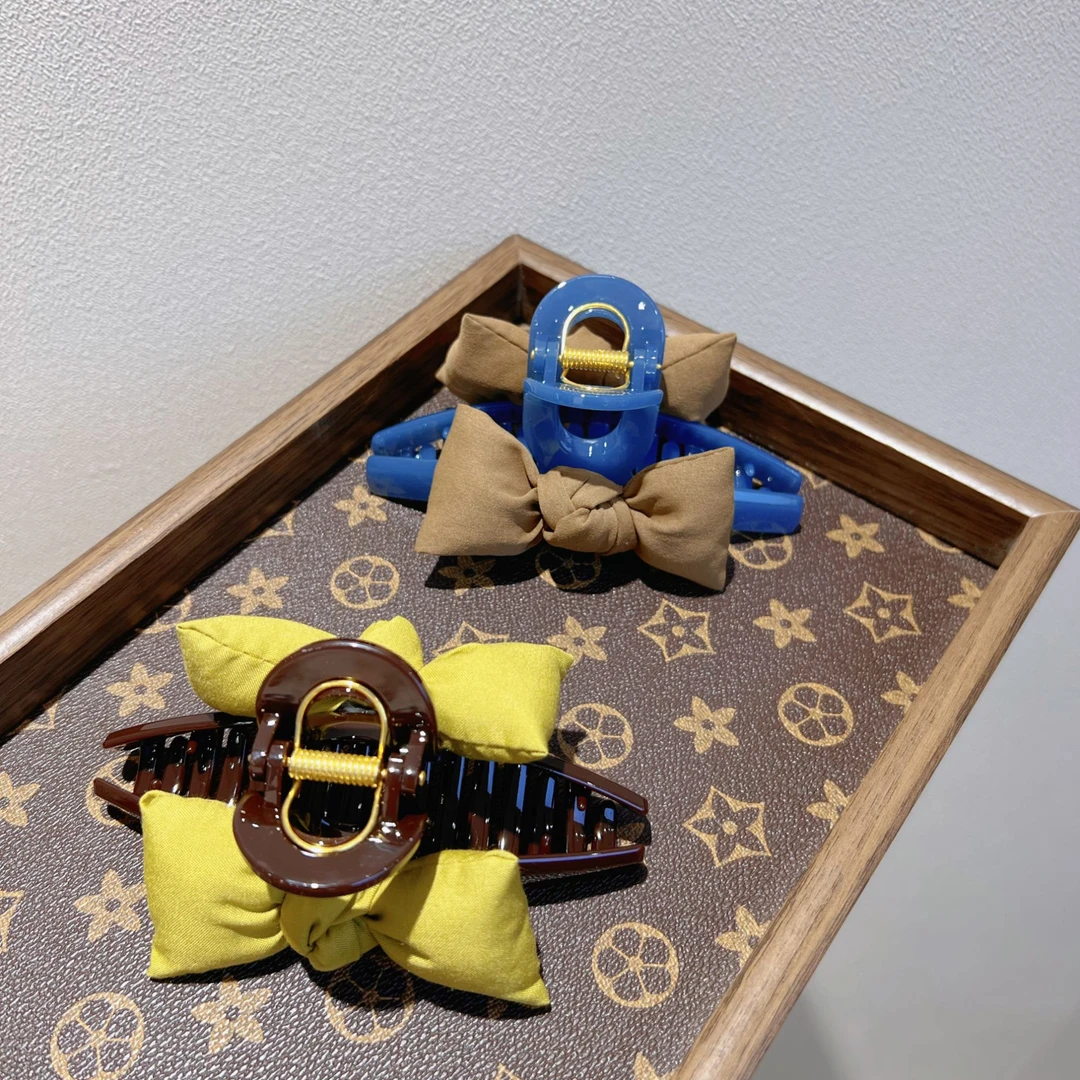 新款抓夹充气棉蝴蝶结立体13cm甜美头饰发卡原创设计韩版鲨鱼夹