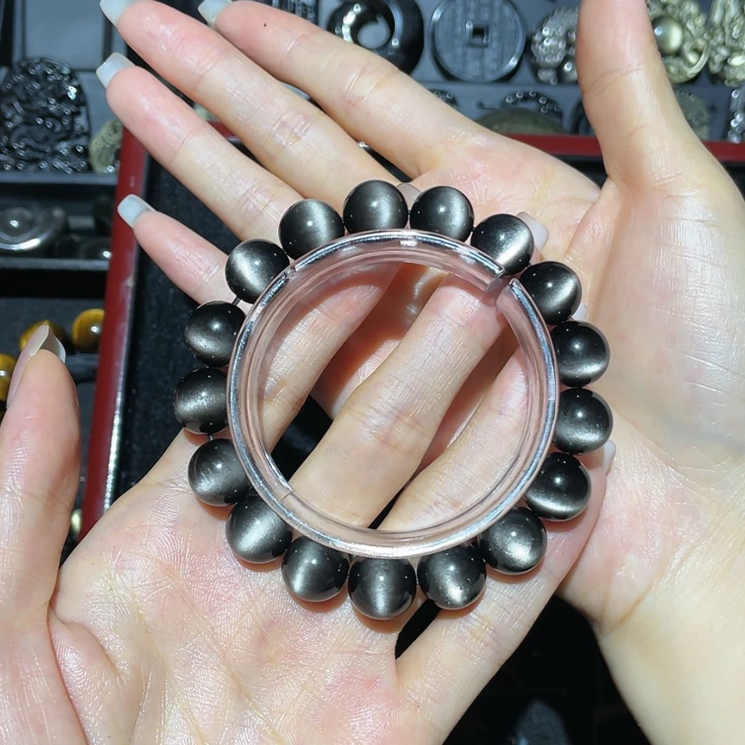 【闪购商品】未镶嵌黑曜岩手链C****?