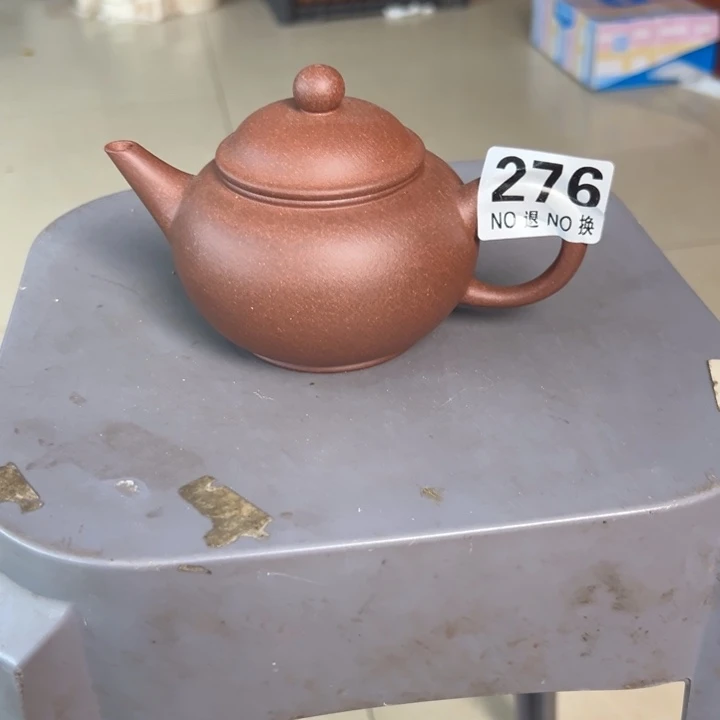 紫砂茶壶紫泥半手320