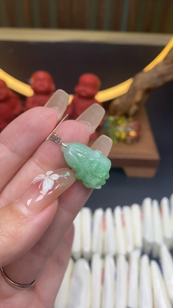 天然a货翡翠18k白菜770