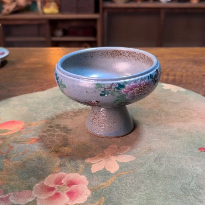 柴烧纯手工手绘陶瓷