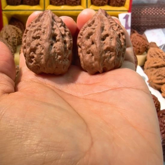 文玩核桃把件3号东北野生金字塔的秋子