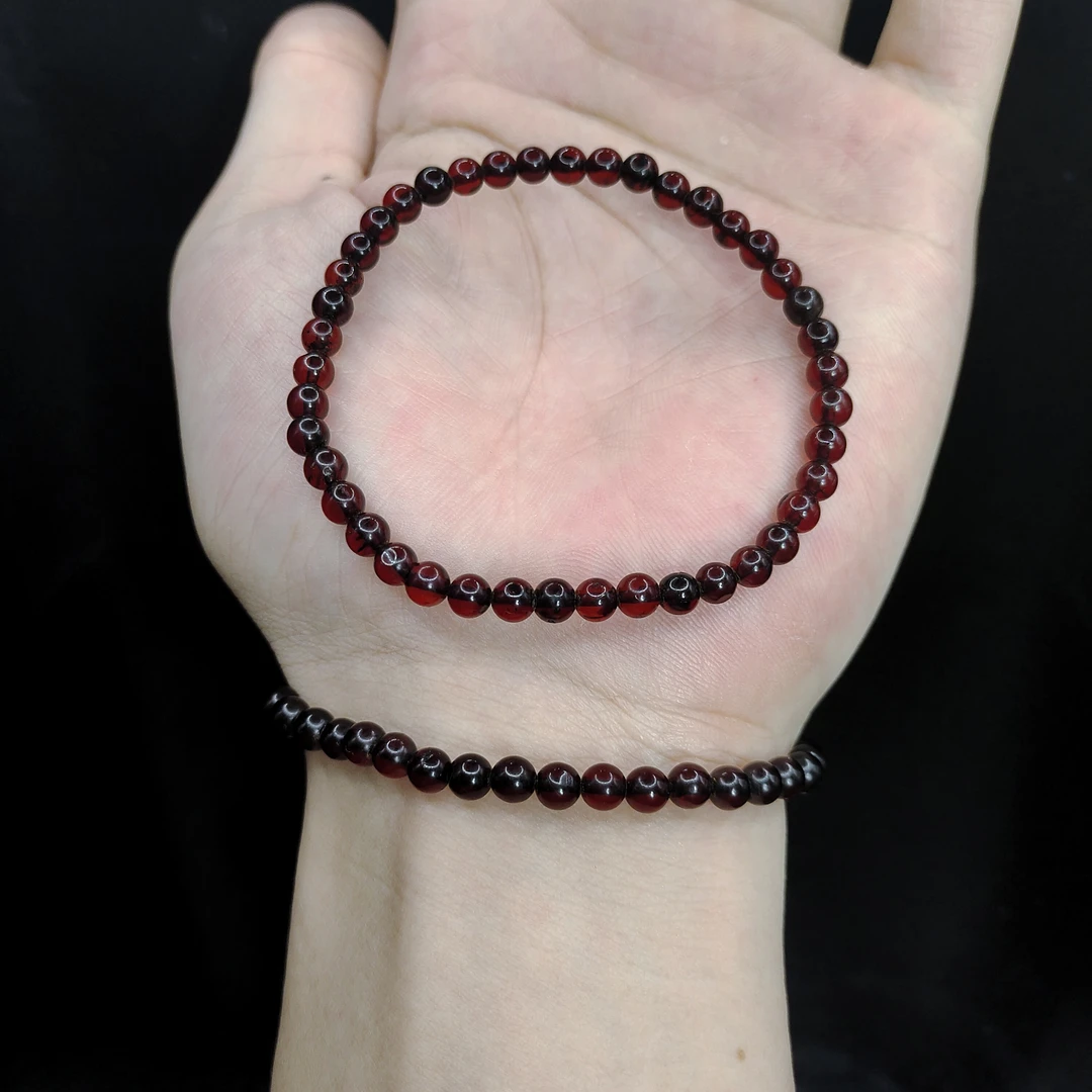 【李想精选】琥珀单圈手串M7【多样性发其一】约4mm