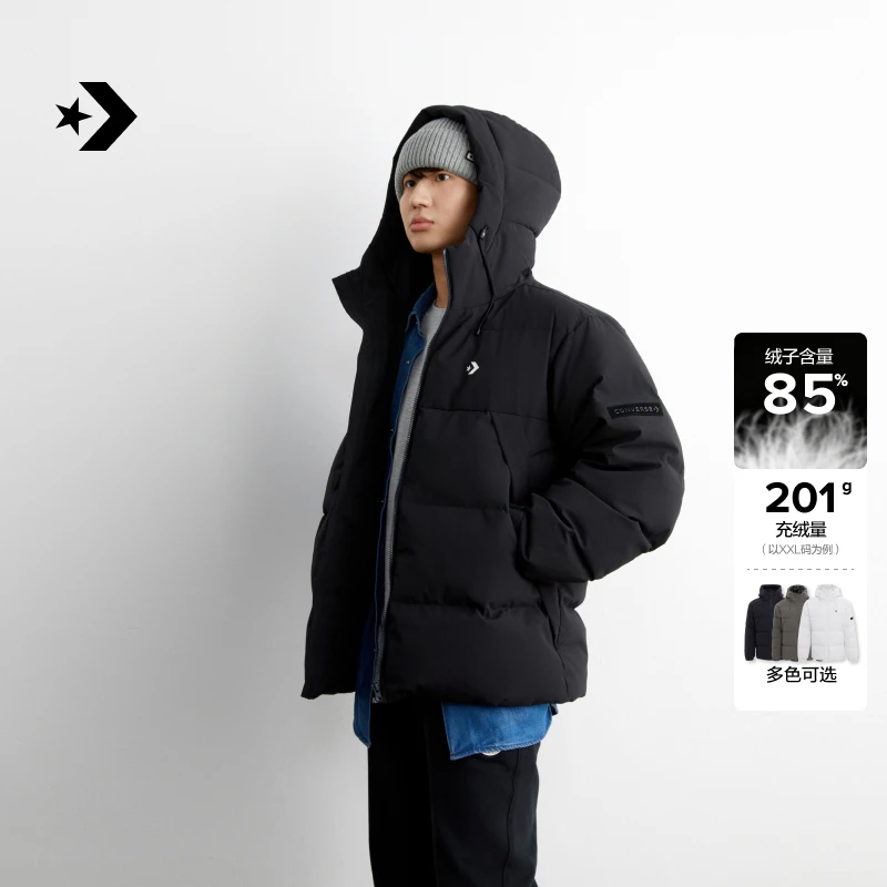 【秋冬新品】匡威保暖羽绒服600蓬鸭绒多口袋外套CONVERSE MCJ116