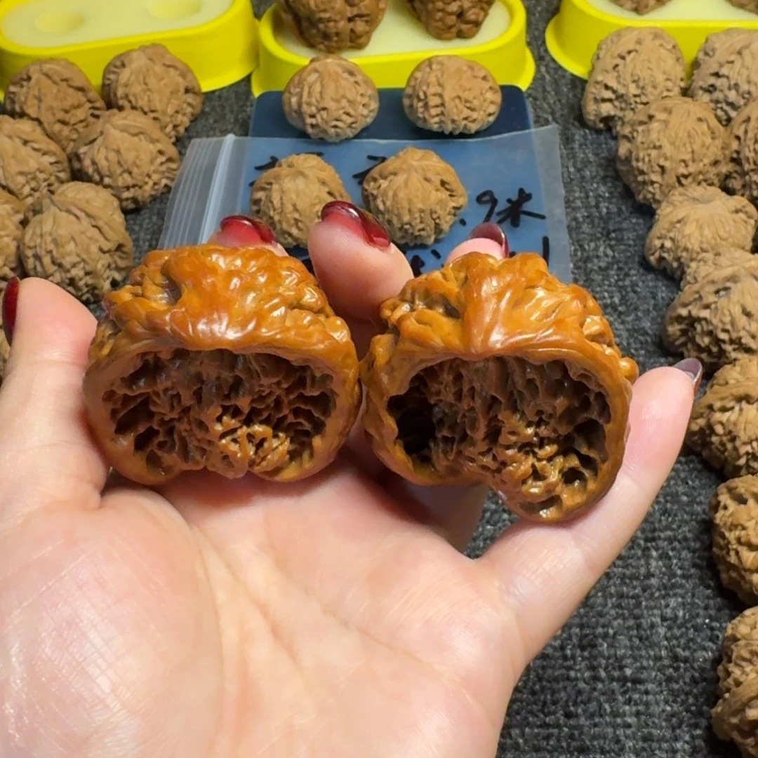 吊坠文玩核桃42尺麒麟纹异形蛇头