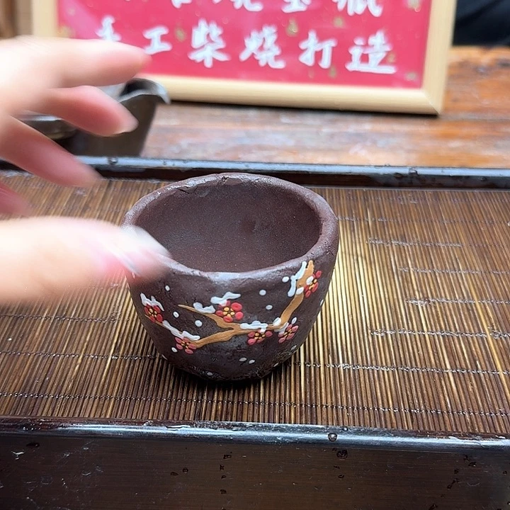 纯手工制作粗陶茶具