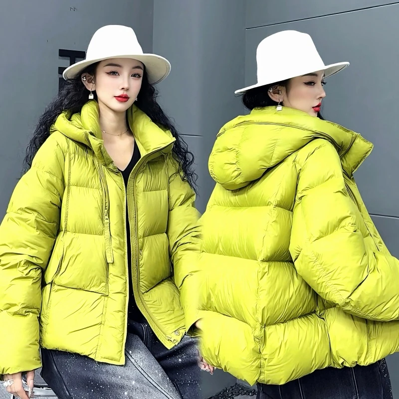 【亿火】2025冬新款连帽加厚龟背轻便面包服外套羽绒服女-C16-C69