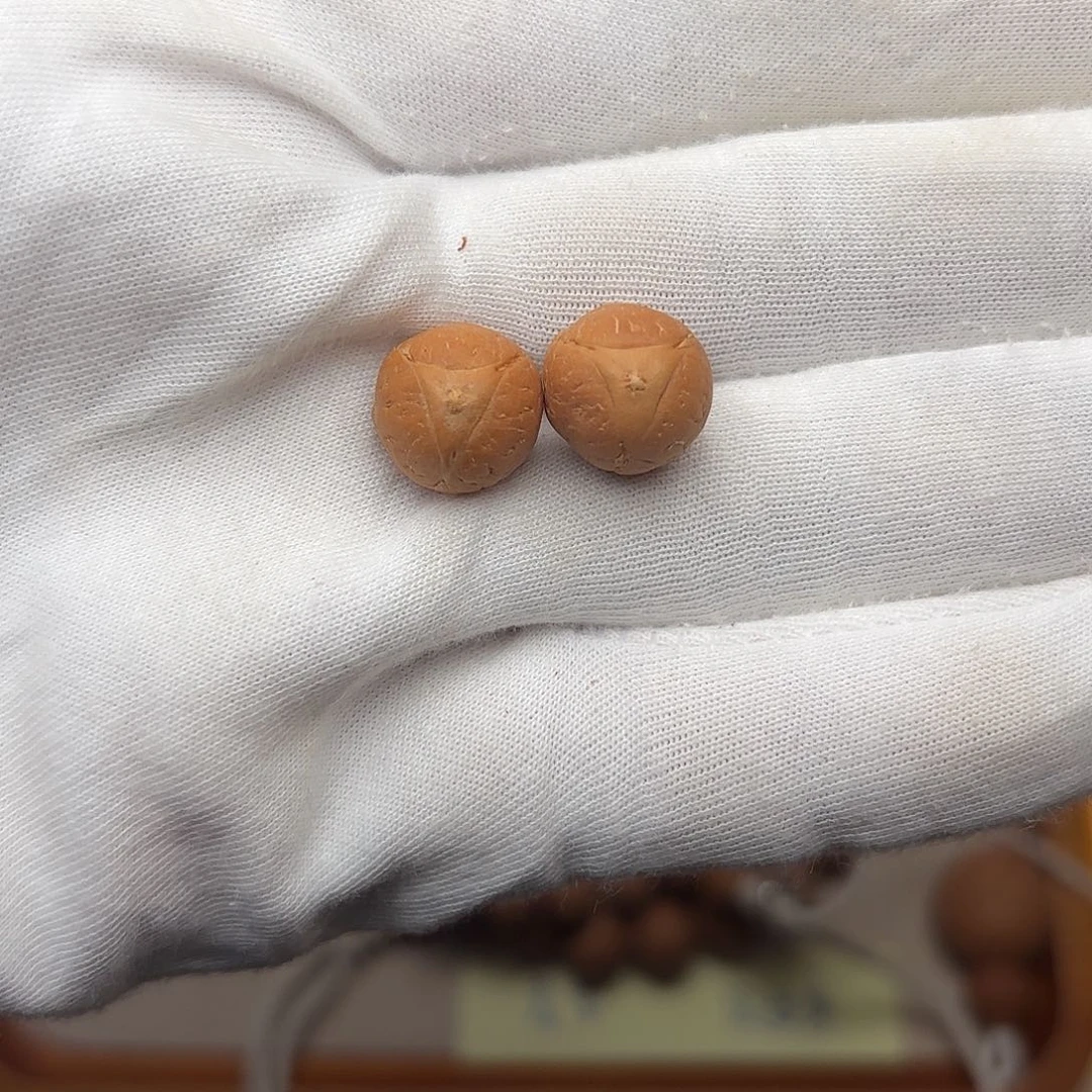 凤眼菩提手串球龙一对12.3尺寸