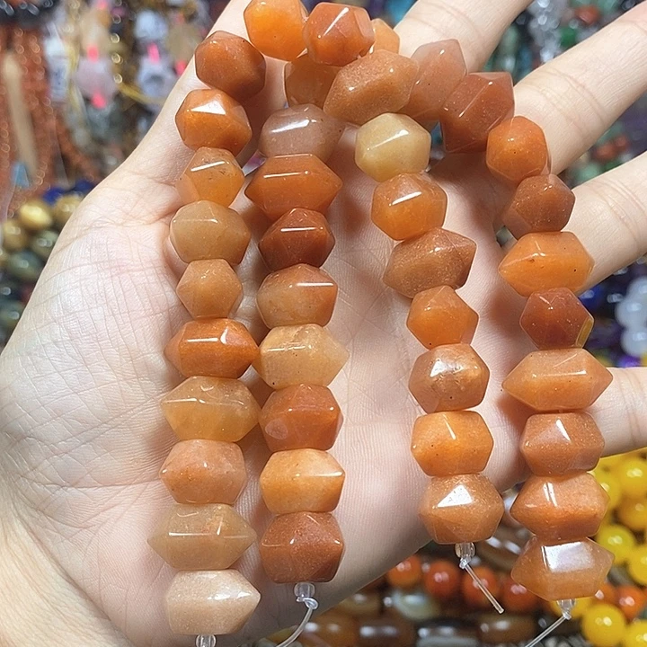 未镶嵌玛瑙/玉髓珠宝半成品东陵玉双尖卡18mm20颗
