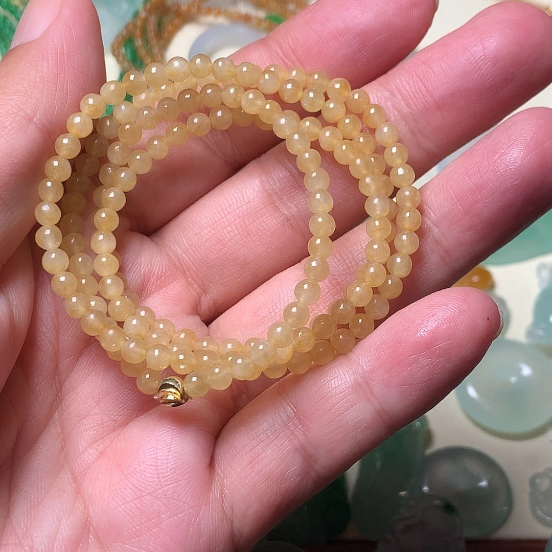 翡翠未镶嵌颈饰翡翠项链