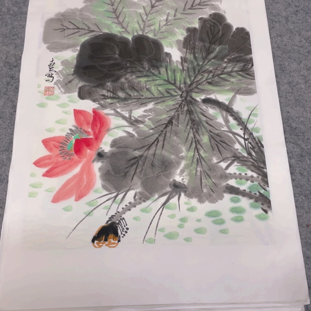 国画1.4平尺纯手绘国画作品