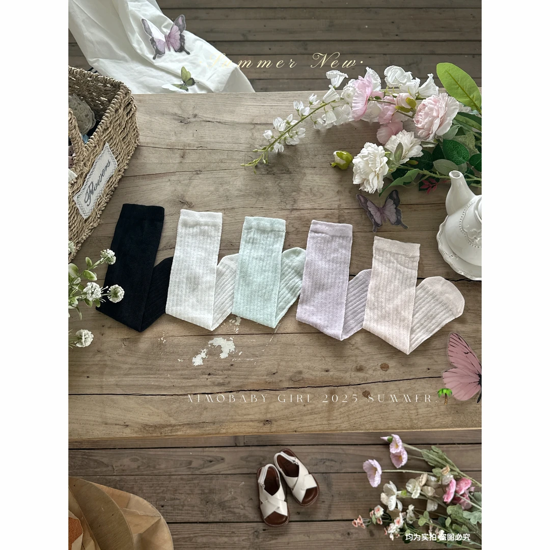 NIMO【织雾】韩版夏款时尚百搭女宝宝透气外穿袜子