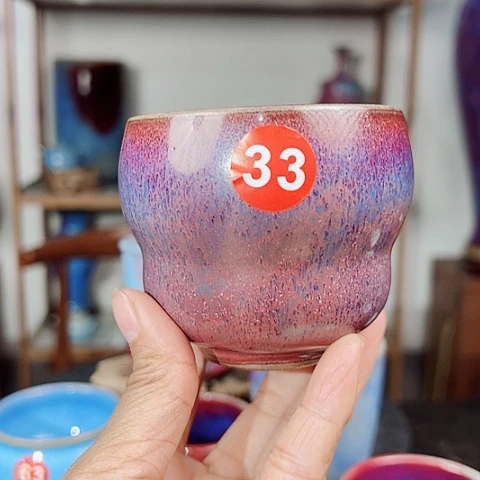 杯山*恋原矿釉手工制作钧瓷