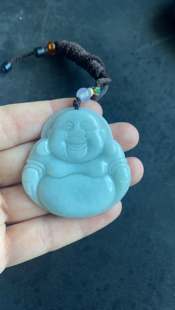 翡翠挂件大佛公0335