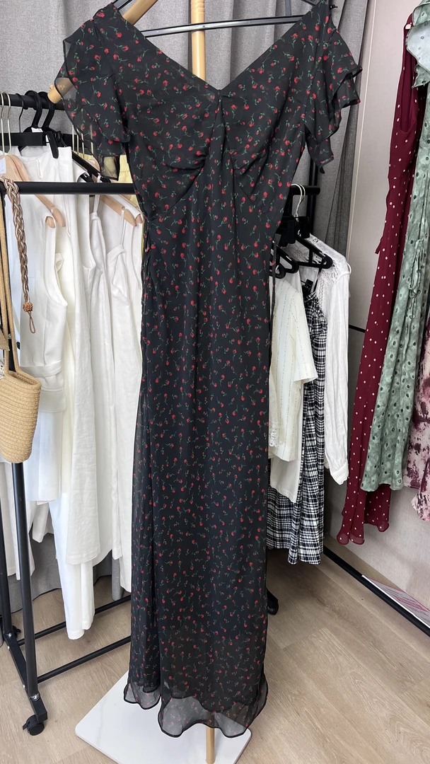 J028一口猫原创设计连衣裙