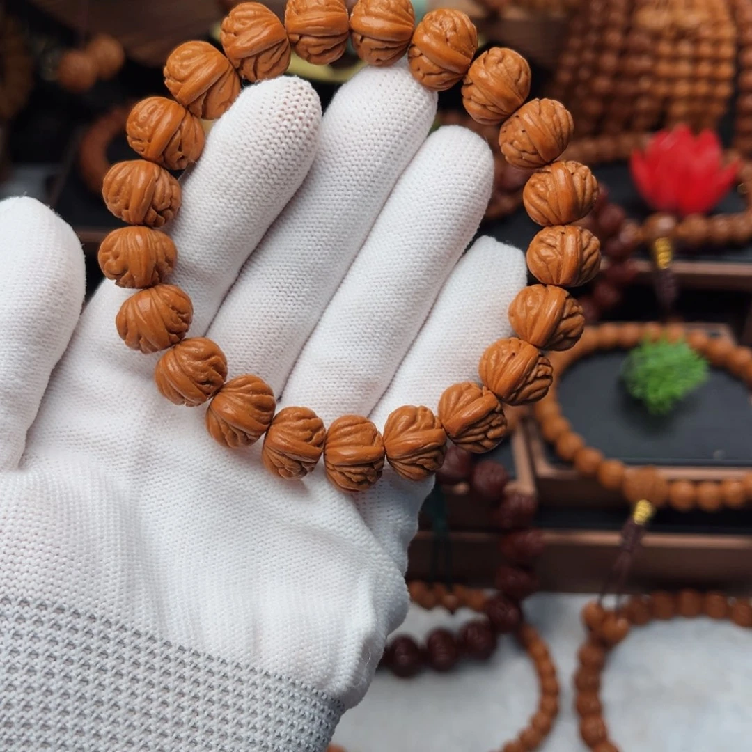 吊坠桃核14火麒麟手串