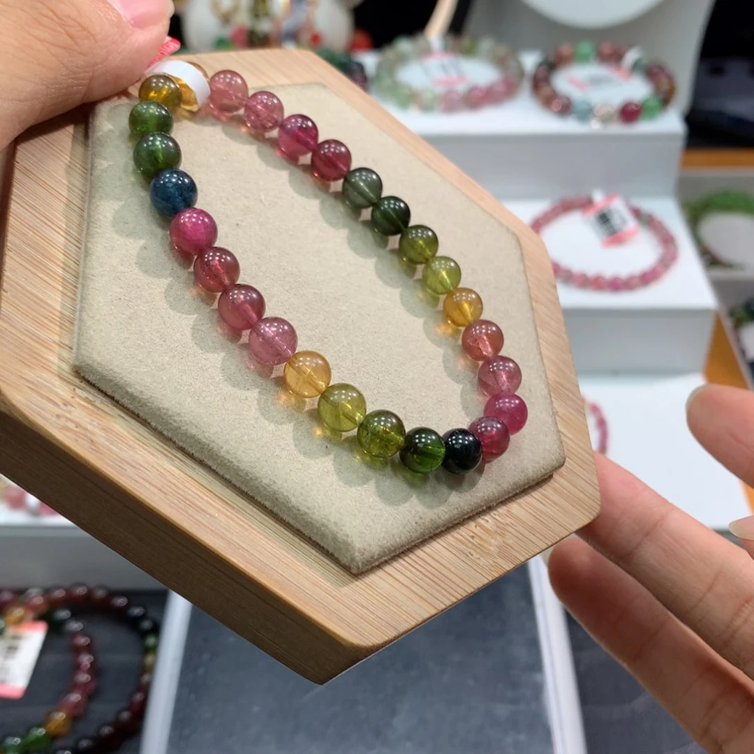 手链未镶嵌碧玺         7mm。