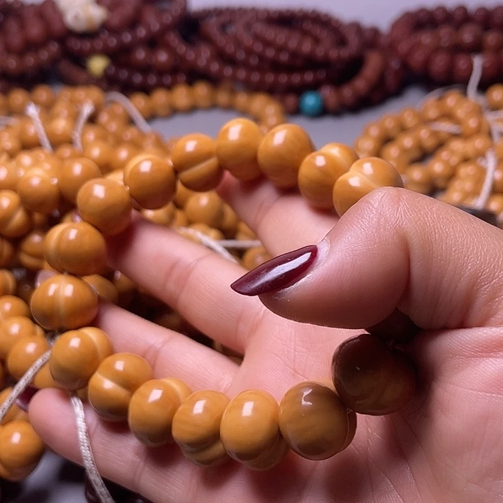 心***念手串猴头核桃16尺寸镜面柯基屁桃手持全品无暇