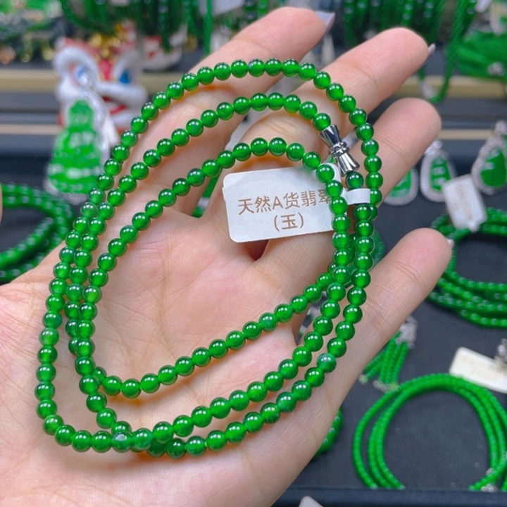 翡翠未镶嵌颈饰项链4
