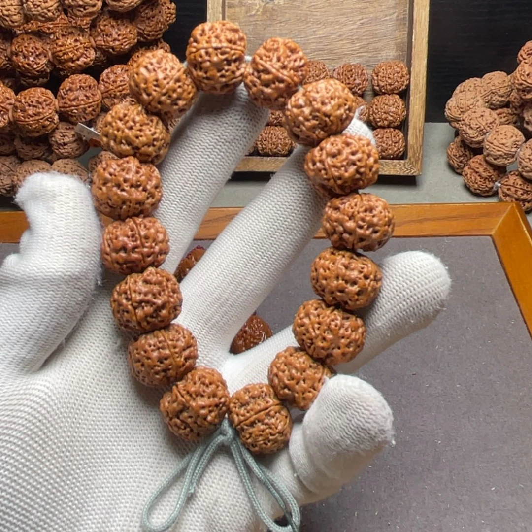 帛***君金刚菩提手串六瓣20尺手工打底