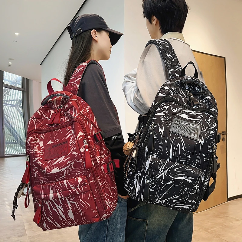 新款书包ins高颜值初中生女学生护脊减负5-6年级双肩包高中生背包