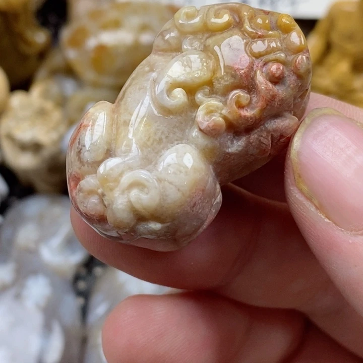 颈饰未镶嵌硅化珊瑚（珊瑚玉）小