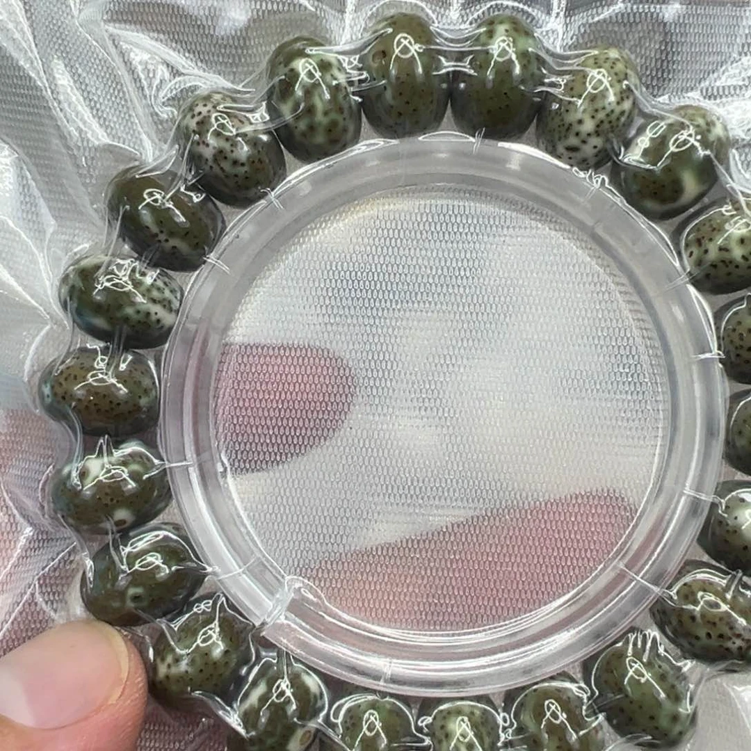 星月菩提手串10高端绿星月菩提单圈苹果园1.5