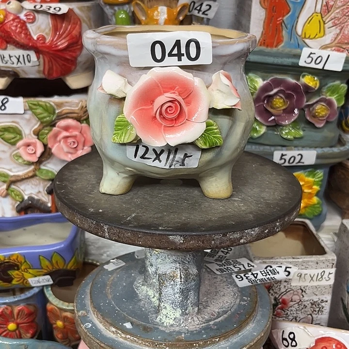 粗陶材质多肉花盆