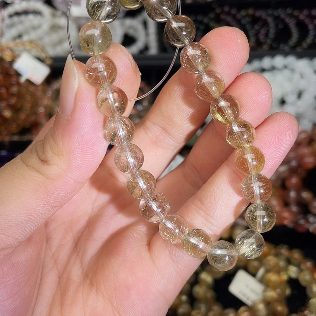 水晶手链未镶嵌金发晶9