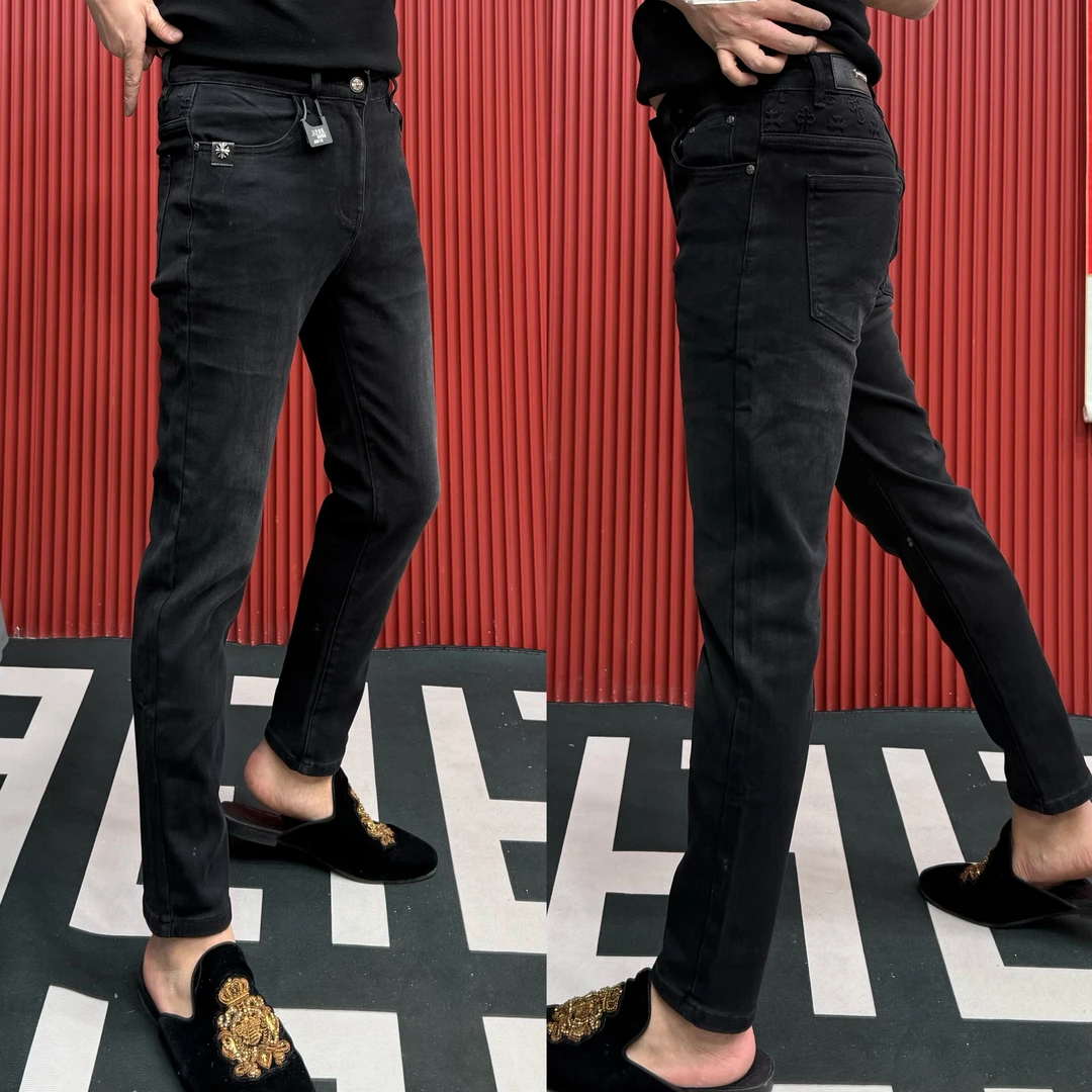 7263《豪绅专属链接》秋冬款欧货商务轻奢潮流牛仔裤男士时尚百搭