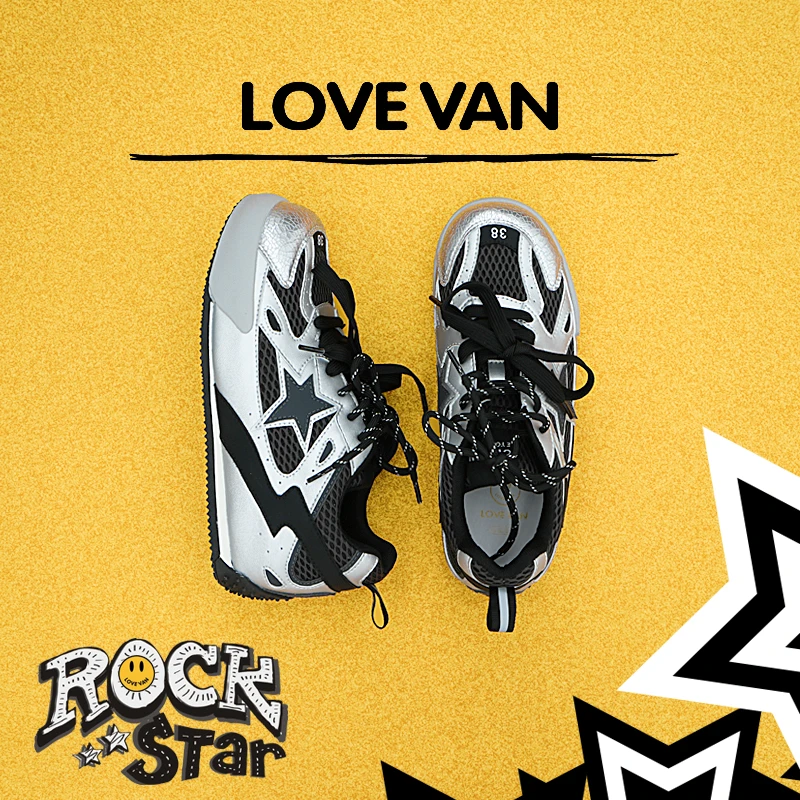 Lovevan/艾典范【摇滚甜心】运动休闲鞋时尚休闲鞋拳击鞋跑鞋赛车鞋
