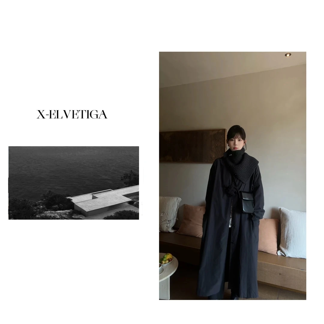 【X-ELVETIGA】高知系列风衣/秋季设计感时尚经典大气宽松长版外套