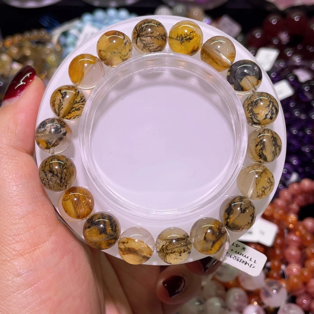 水晶手链未镶嵌11mm小树胶花