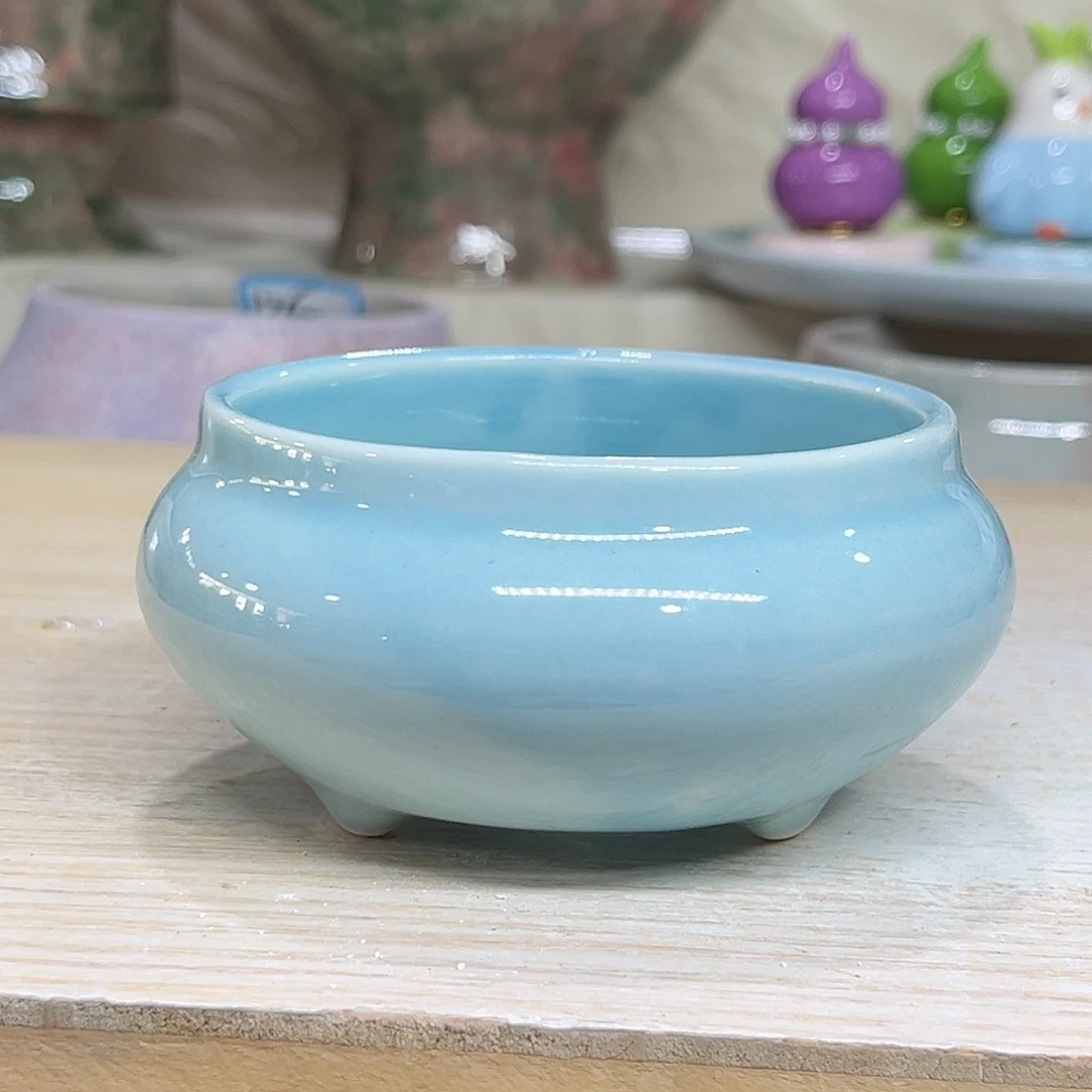 陶瓷绿植多肉微瑕花盆外口径：8*5