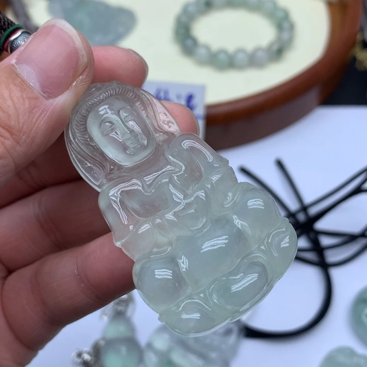 荔***心一物一图，观音吊坠