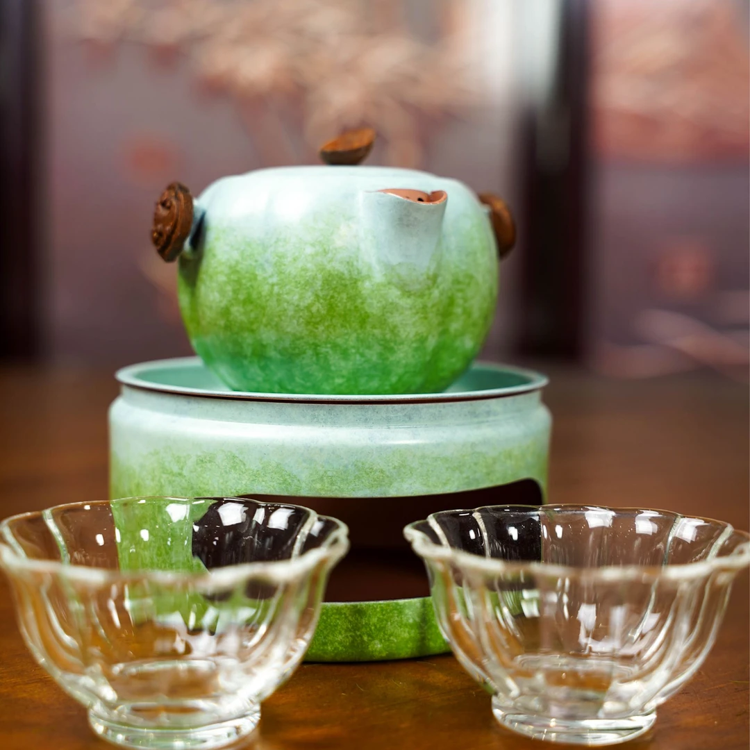 朱炳仁【顶瓜瓜茶礼】套装高端茶具送人送礼家用手工茶杯品茗茶礼