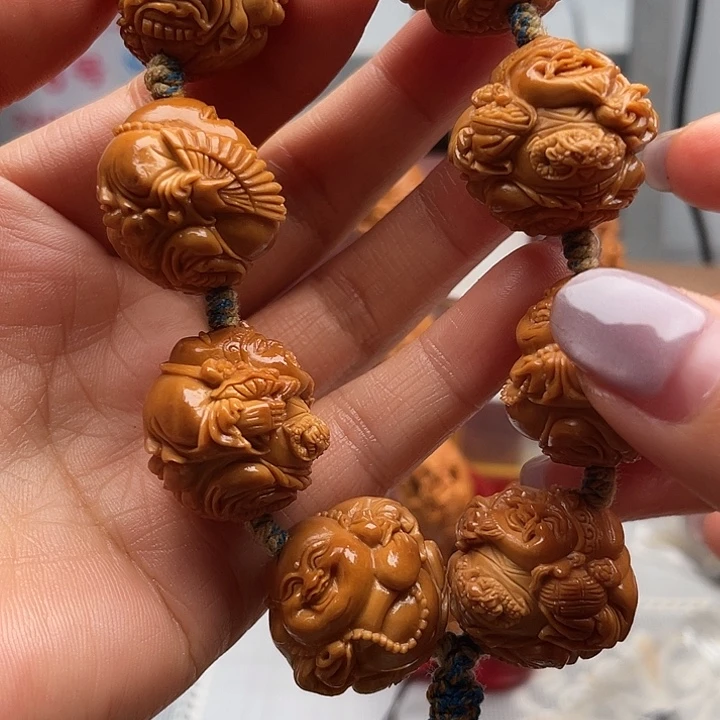 山***致橄榄核手串雕刻工艺流程