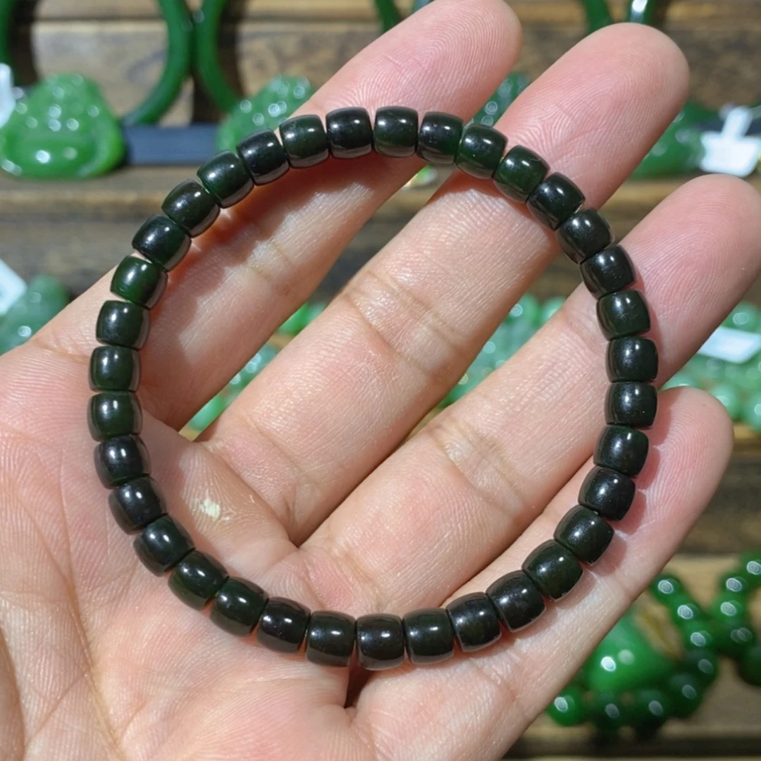 【闪购商品】和田玉未镶嵌吊坠(不含链)俄七全红皮手串6/5