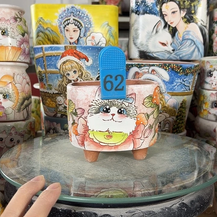 景德镇手绘花盆性价比超高