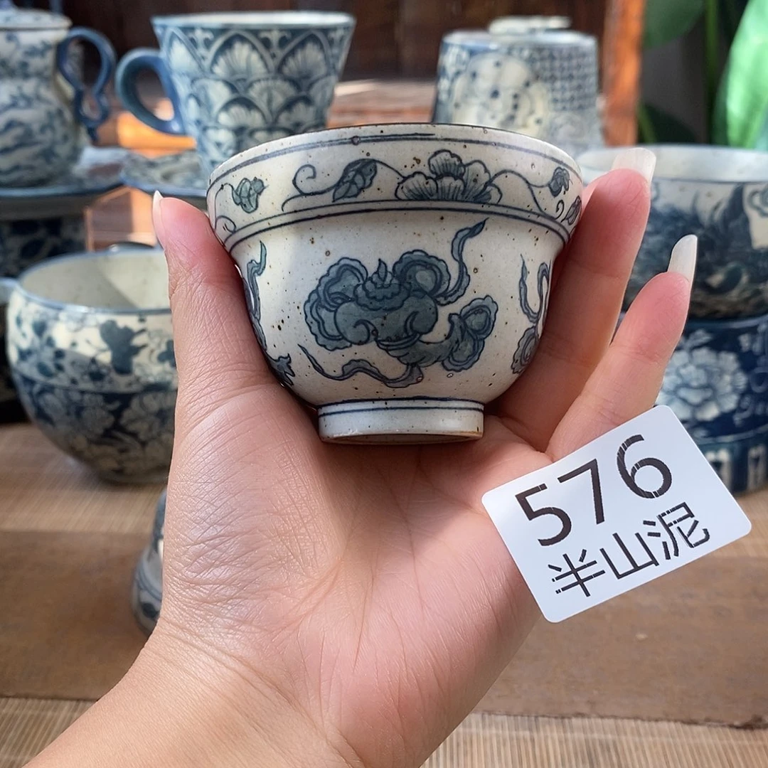 手工手绘青花高温陶瓷