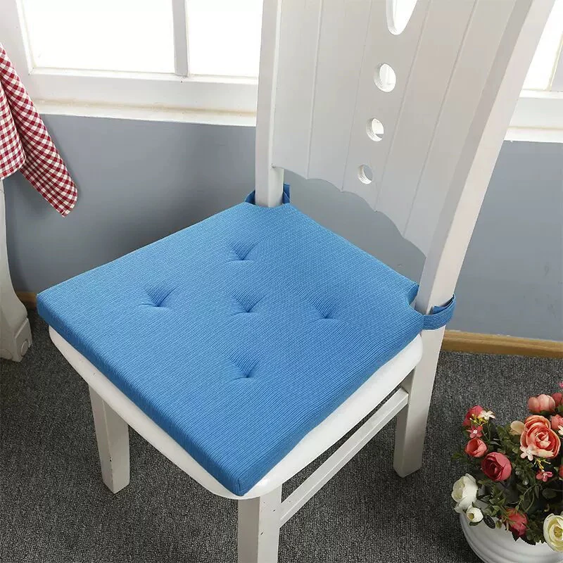 约41x41 蓝色素色全棉坐垫 发一对