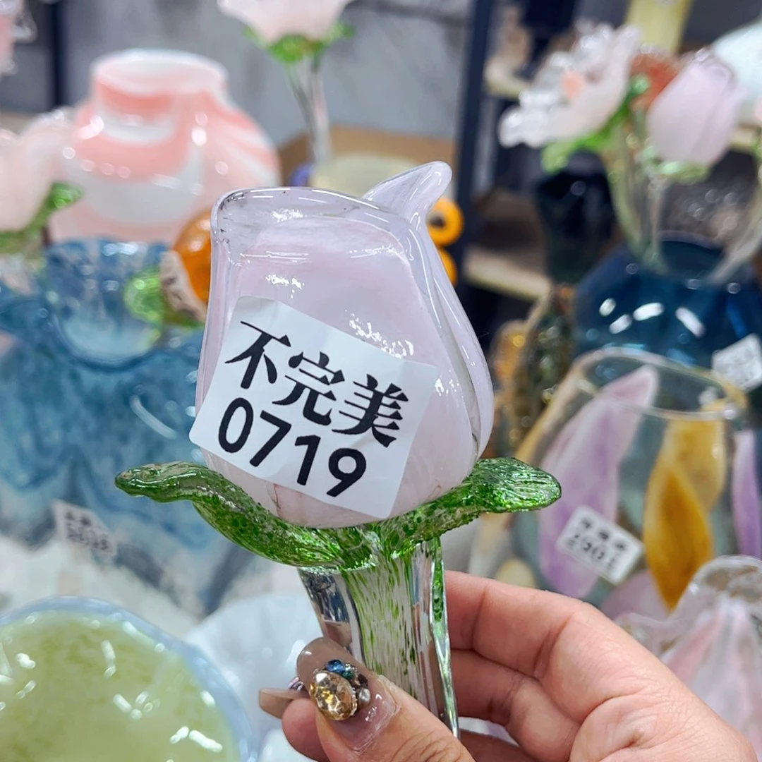 玫瑰0719家悦美居琉璃摆件