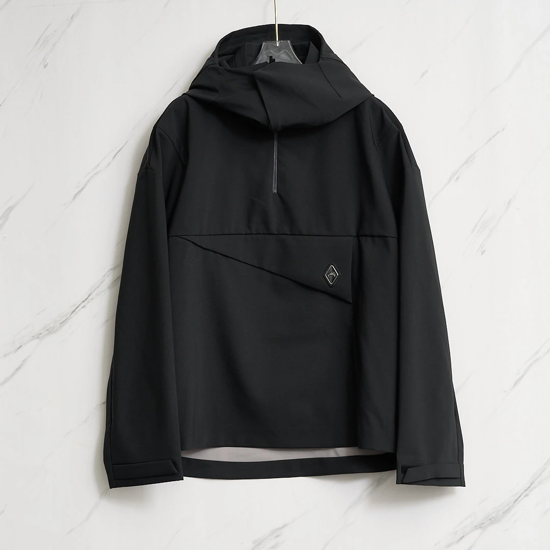 全新未使用/A cold-wall男士徽标连帽夹克AABU00036