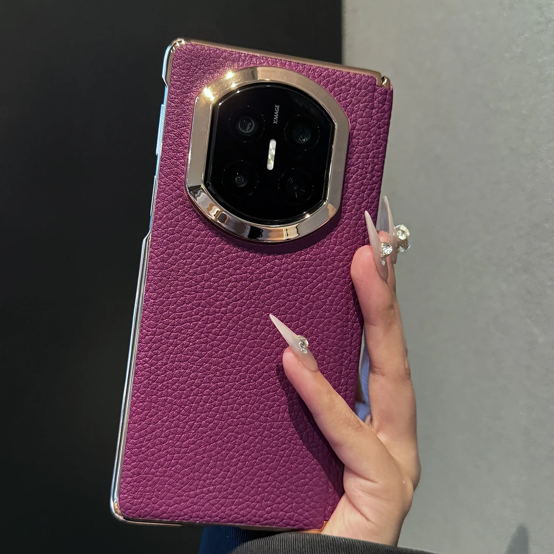 【高品质】适用于华为mateX7手机壳折叠屏高级感真皮荔枝纹Matex6