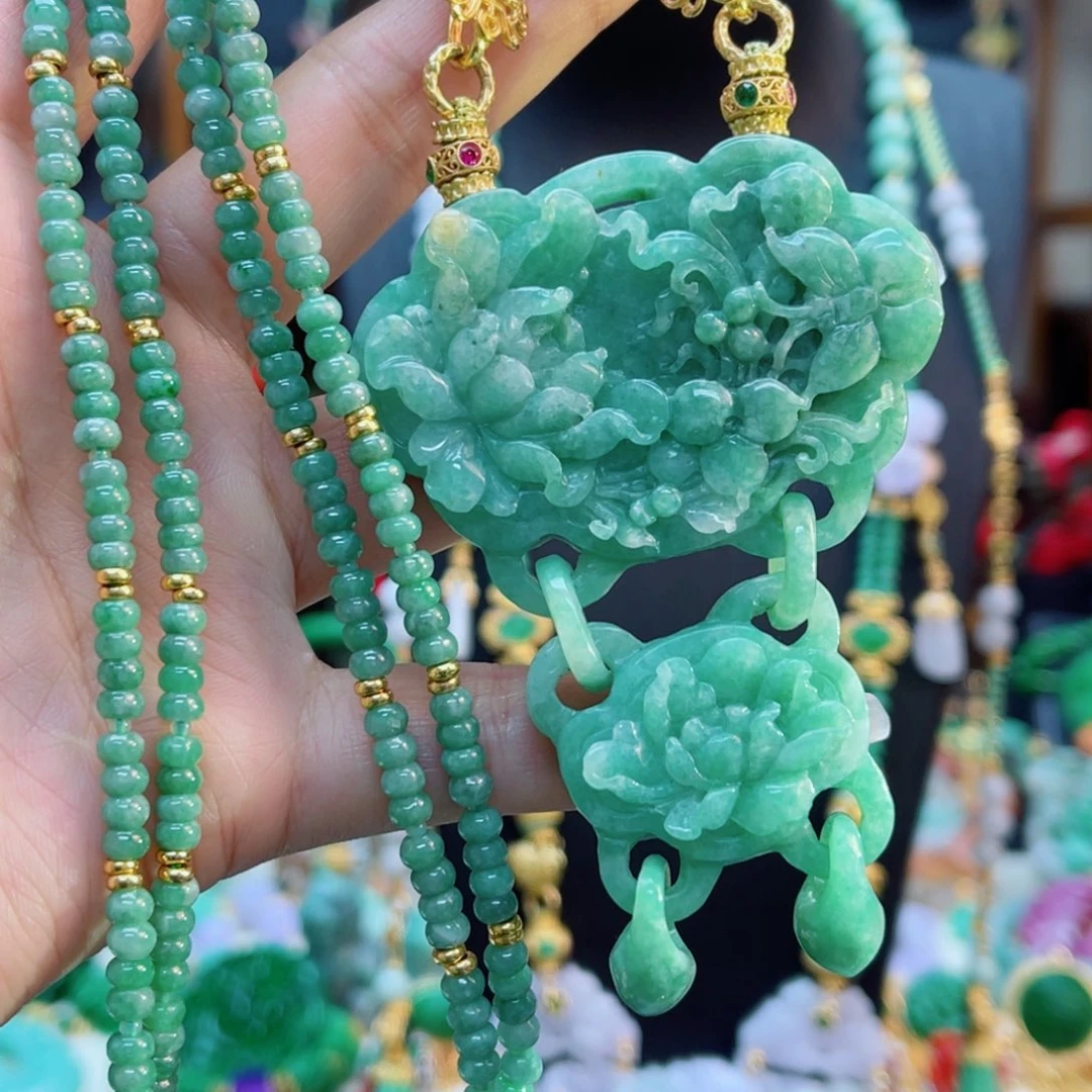 翡翠毛衣链未镶嵌48小时鉴赏期